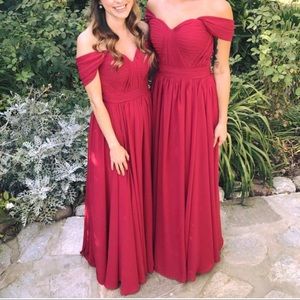 Red gown